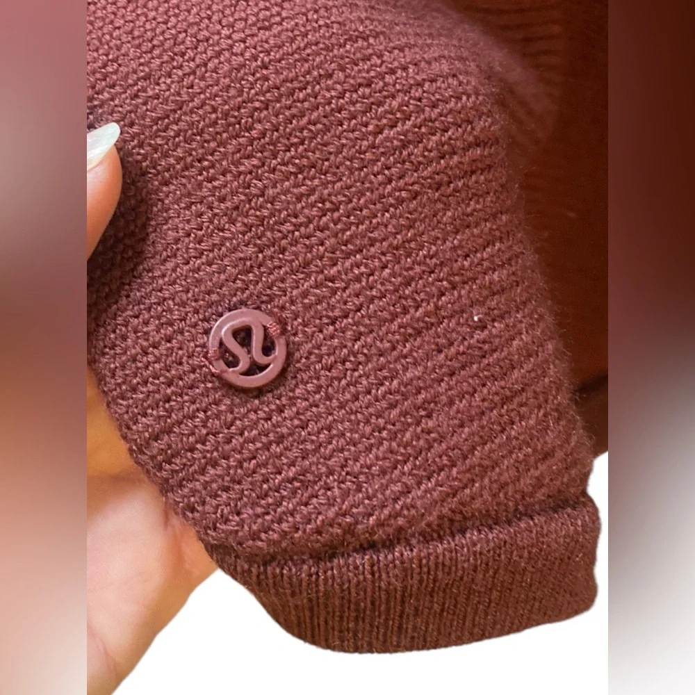 lululemon | small/size 4 Sit In Lotus Sweater Savannah - Picture 6 of 7